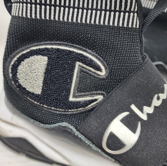 Champion Men's Black Knit Sock Sneakers Slip on Lightweight Athletic Shoe Size 9 - Picture 5 of 9